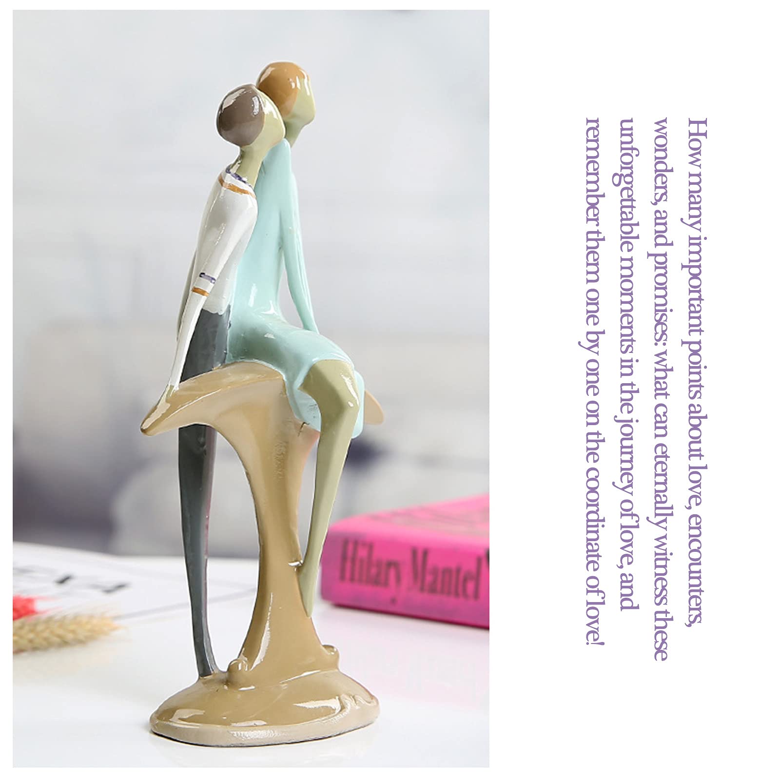 Arte astratta Decorazione Ornamento Statua Scultura Coppia Scultura Amore Decorazione, Amanti Moderni Scultura Coppia Statua Figurine Amanti Decorazione di San Valentino Regalo di Nozze Cucciolo Amore