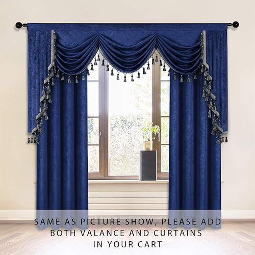 Miniatura 5 de Cortinas de ventana de chenilla de doble cara para sala de estar