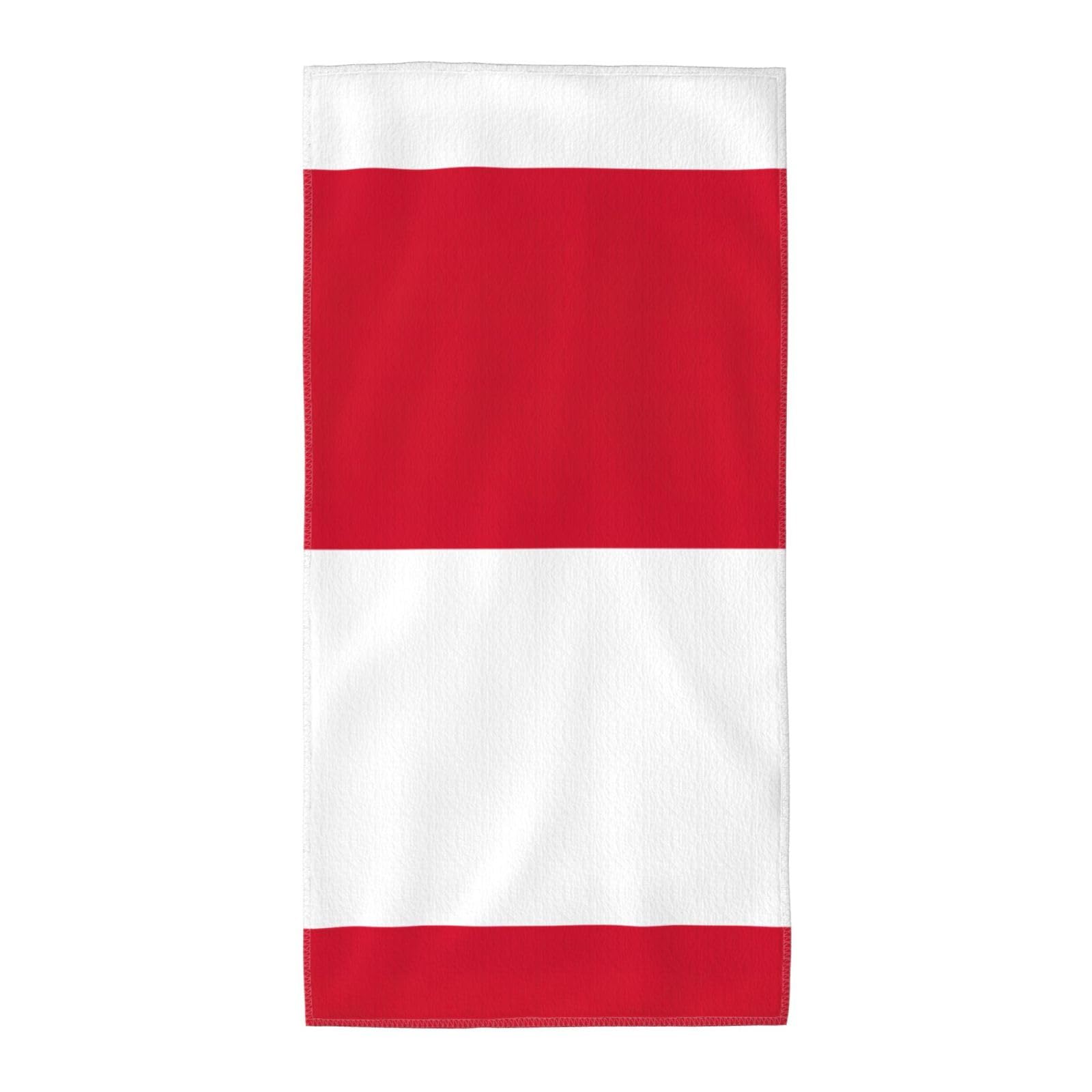 DIEzig Flag Of Monaco Fashion Printed Long Bath Towel For Pool Side Seaside Holiday