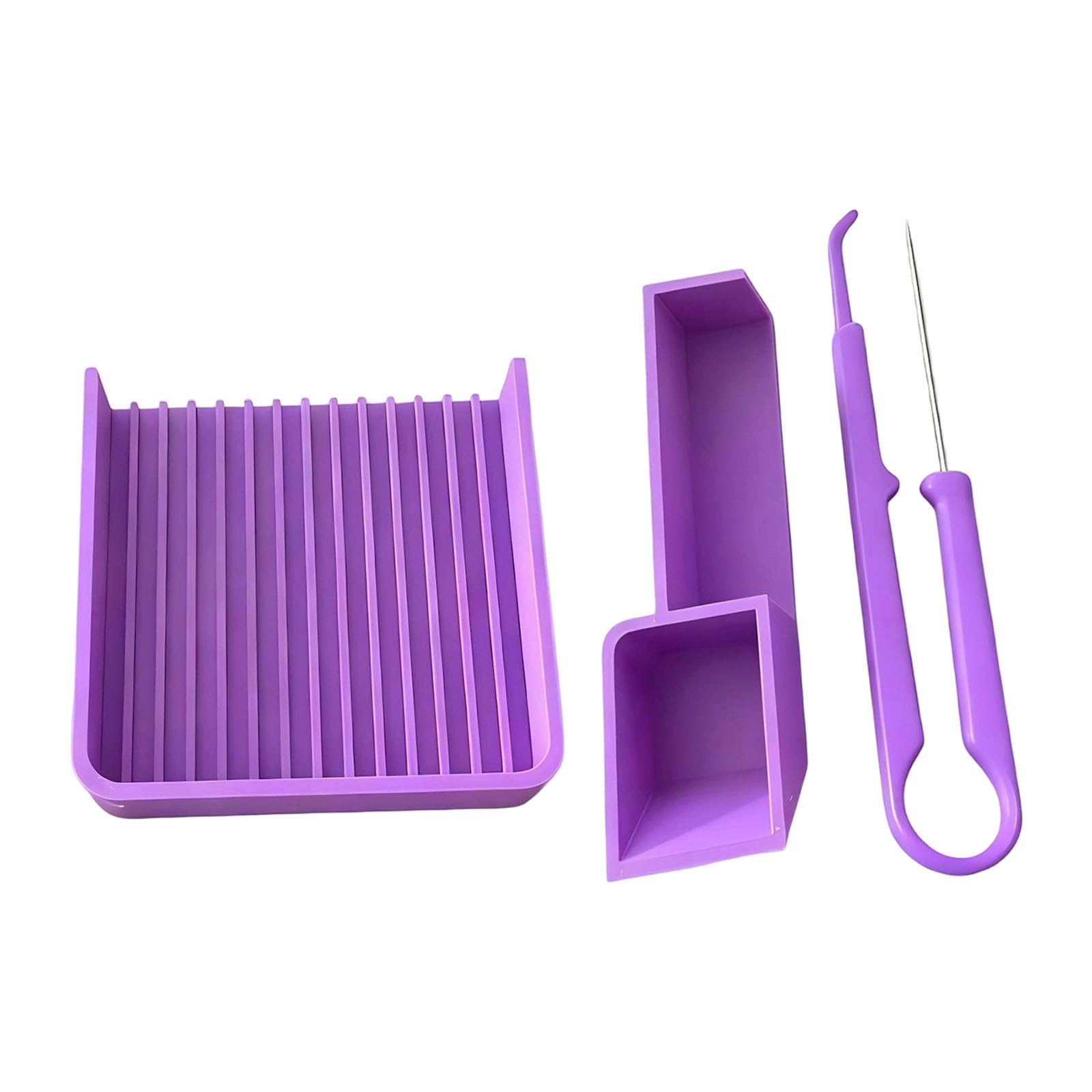 Shurhome Of 3 Beads Placement Calibrator Set Featuring Needle Tool and Multiple Compartment Tray for Accurate Craft Projects Beads Melting Set