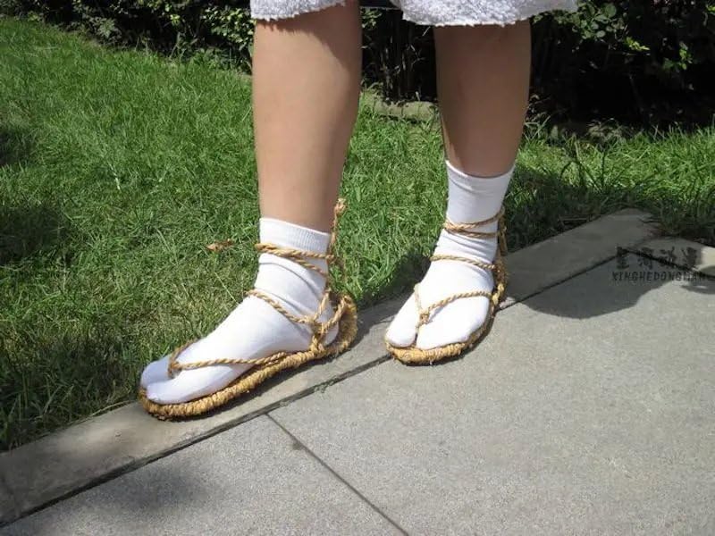 Japanese Anime Bleach Cosplay Schoenen Straw Sandalen Slipper Kostuum Accessoires Kurosaki Ichigo Cosplay Schoenen Sokken Japanese Waraji Samurai Bushi Sandal L4