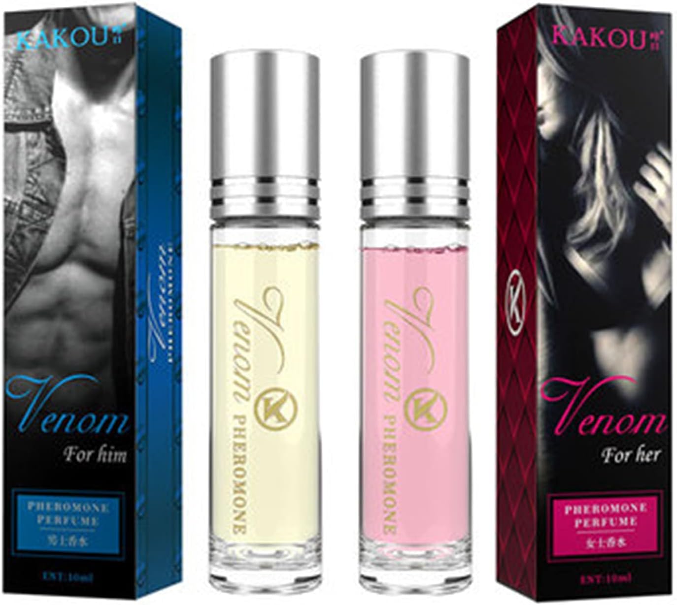 2PCS Intimate Partner Erotic Perfume, Flirtyaroma Lusting Pheromone Perfume, Bellunamoon Romance Pheromone Perfume, Pheromone Infused Essential Oil Perfume, Increase Intimacy (Female) : Health & Household