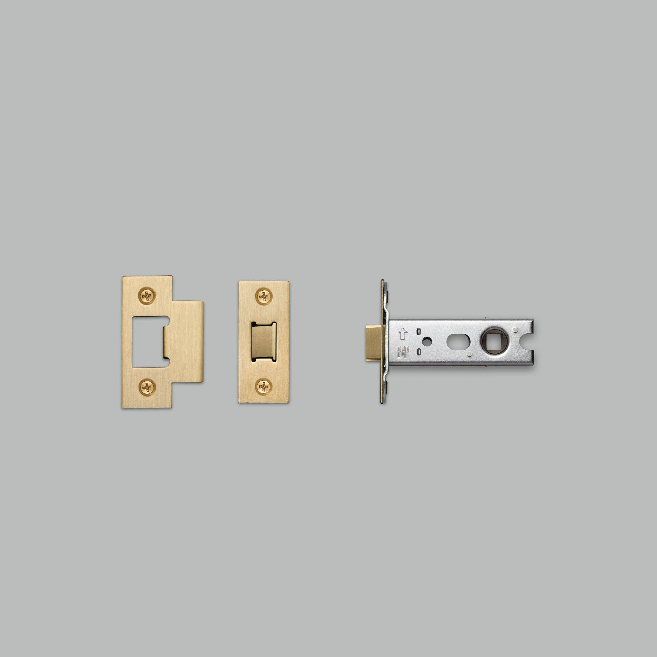 Buster And Punch Row Brass Tubular Latch/Door Handle / 57Mm