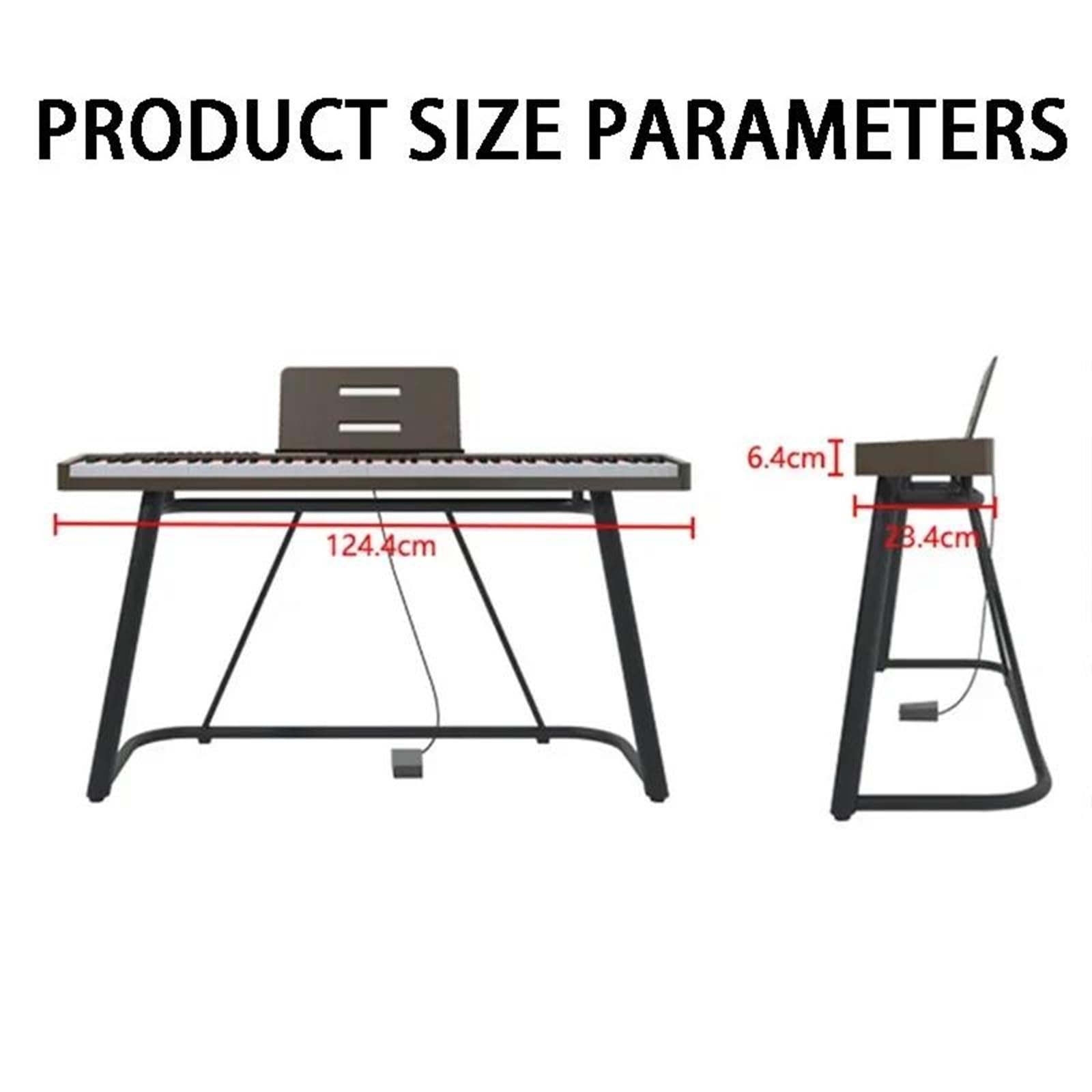 Tastiera Elettronica Pianoforte Elettronico A 88 Tasti Per Principianti Organo Elettronico Strumenti A Tastiera Professionali Per Adulti Pianoforti Portatili Con Step(Bk)