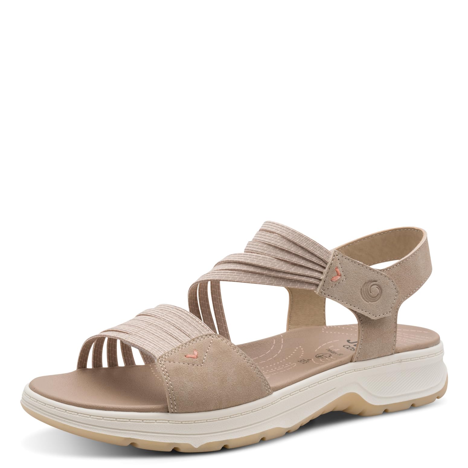 Jana Women's Coshy Sandal Flat 8-28661-46, Taupe Peach, 9 UK