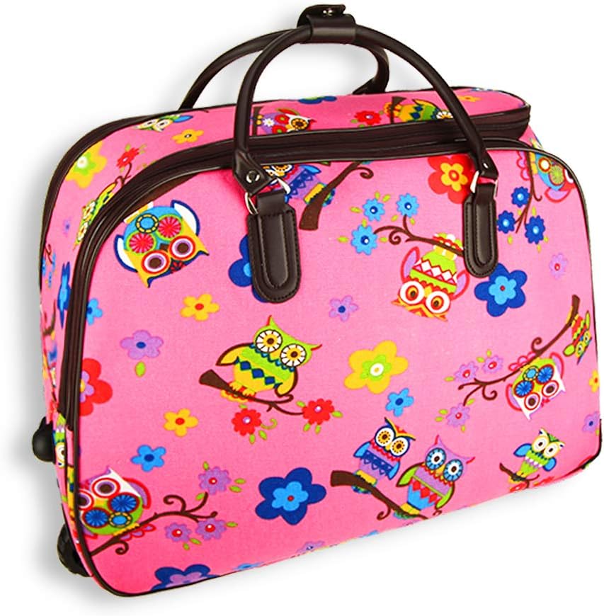 Pink duffle bag with wheels Clearance