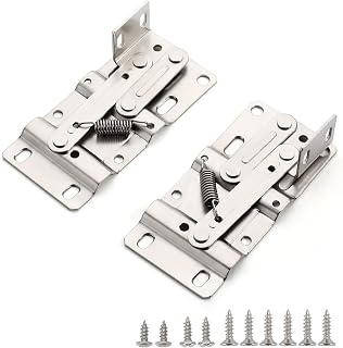 Chibery 2 Pack Tip Out Tray Hinges, Scissor Hinges for Kitchen Sink or Bathroom Cabinet Organizer, Sink Front Drawer, Compatible Both Face Frame ＆ Frameless - Nickel Plated Steel