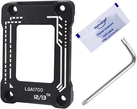 CPU Contact Frame, Thermal Grizzly Contact Frame, for CPU Contact Frame, Lga 1700 Bracket, Fixing Buckle LGA 1700 Kit with Hand Tools Replacement for 12th 13th Generation