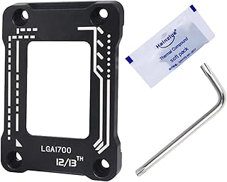 contato da CPU | Molduras Contato Liga Alumínio Kit LGA 1700 | Estruturas contato para serviços pesados, fivela suporte correção flexão CPU com substituição Aferzov