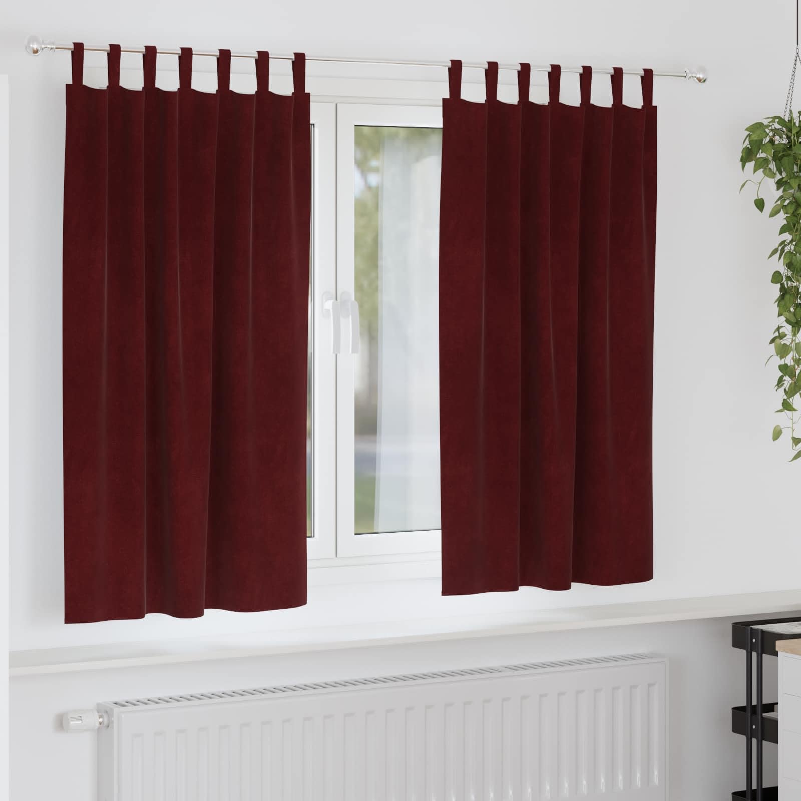 Rideaux occultants en velours pour salon et chambre cocooning