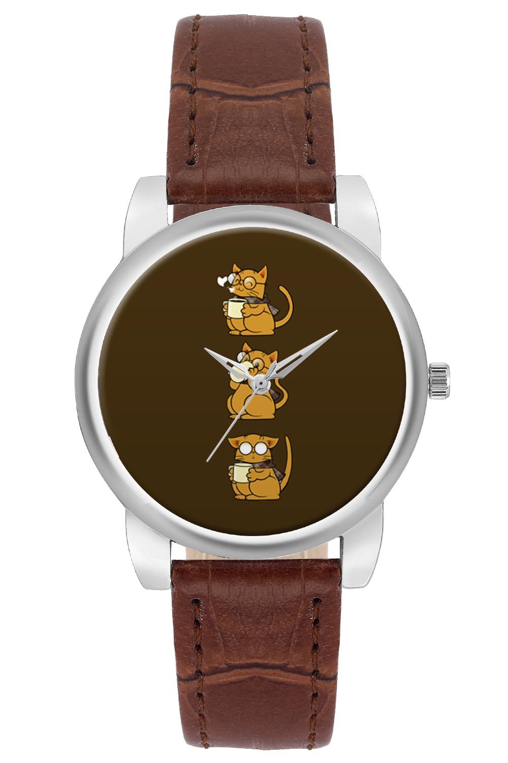 BIGOWL Cat Coffee and Glasses Designer Analog Wrist Watch for Women (B01IC3HZJK) Amazon Price History, Amazon Price Tracker