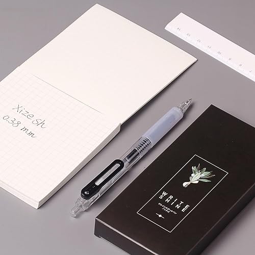 Miniatura 3 de XIZE SH Bolígrafos de gel ultra finos, paquete de 12 bolígrafos de gel de tinta negra de 0.015 in, tamaño de línea, bolígrafos de escritura suave