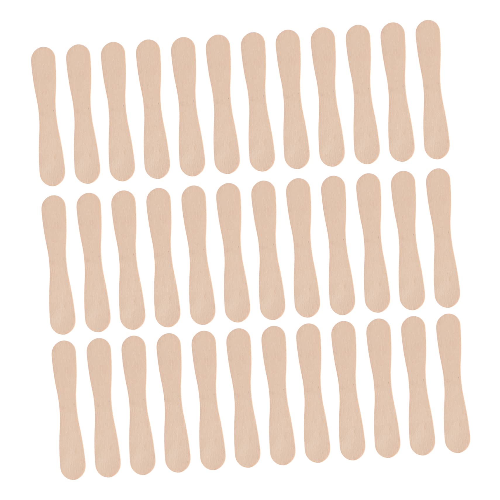 OFFSCH 50pcs Wooden Dessert Spoons Natural Wood Taster Spoons for Ice Cream and Sample Tasting Alternative Smooth and Strong Design