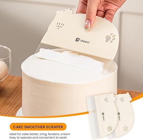 Miniatura 6 de 2 piezas de raspador más suave para tartas, suministros de decoración de tartas, raspador acrílico para tartas, suministros de decoración de tartas,