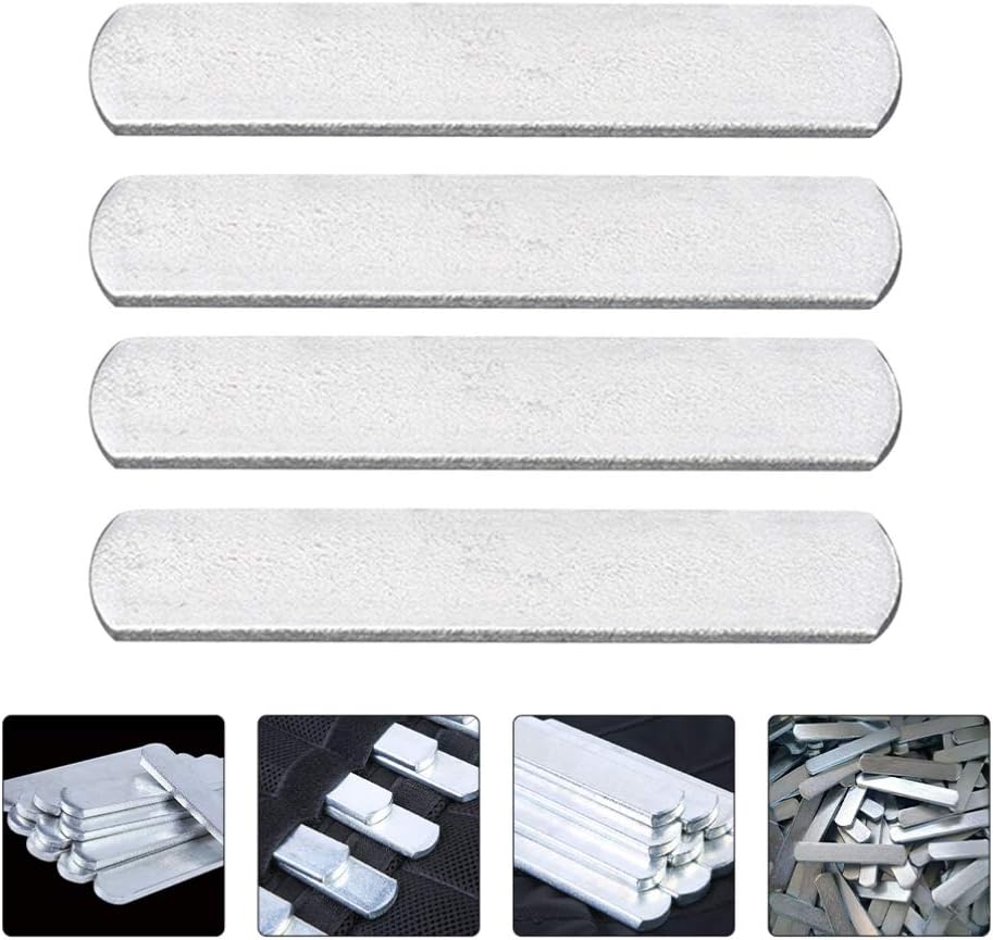 FAVOMOTO 8pcs Weight for Fitness Equipment Electroplated Weighted Steel Strips for Weight-bearing Vests and Leggings for Beginners and Athletes