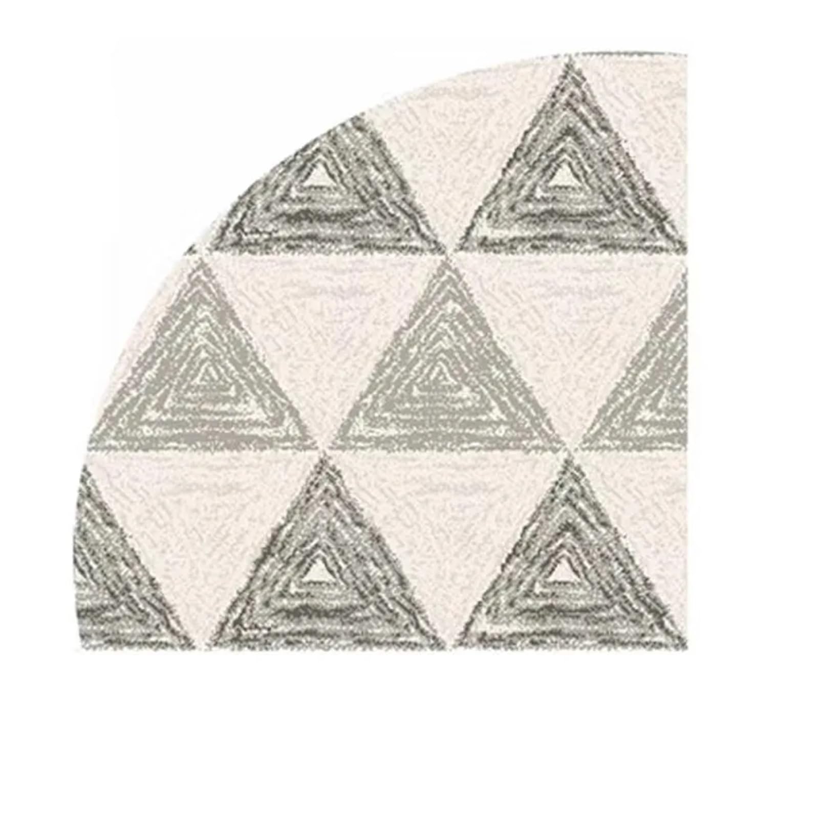 MZSKLW Quarter Circle Area Rug Corner Decorative Rug Fluffy Carpet For Living Room Bedroom Rugs Plush Foot Mat Soft Entrance Mat(1pc-D Rug,100x100cm)