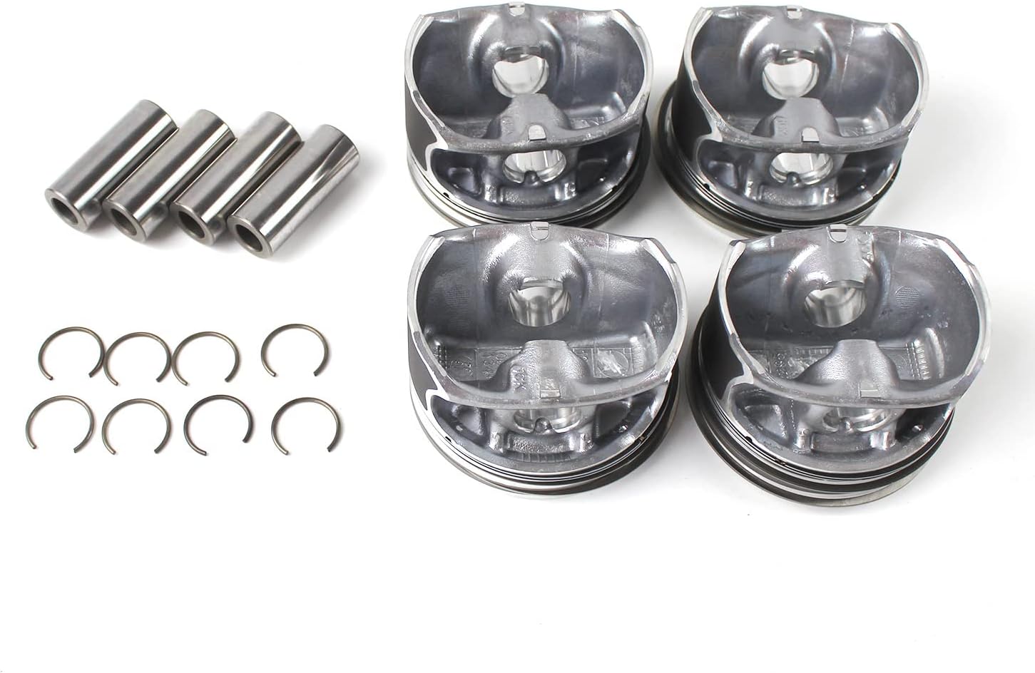 4x Pistons Rings Set STD Φ83mm Fits for Mercedes C250 C300 W205 W212 2.0T M274.920 Engine Pistons Kit Replace OE 2740371401 2740300900