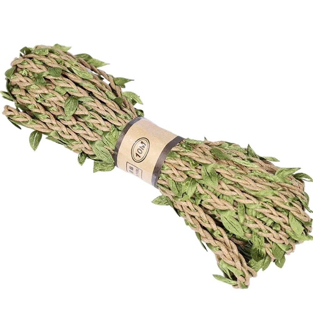 Shungong 3 Roll 10M Natural Jute Twine - Eco-Friendly Hemp Rope For Wedding, Home, Garden, And Party Decor(DULL)