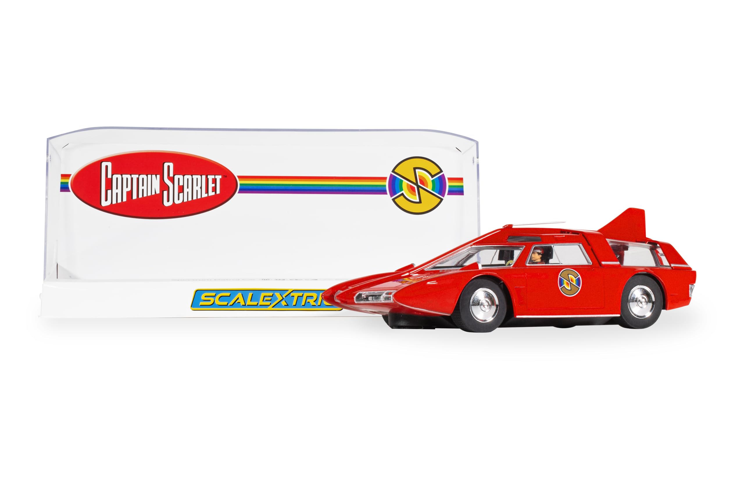 Scalextric Cars, C4641 Captain Scarlett Spectrum Patrol Car, Toy Slot Car for use with Race Tracks and Set