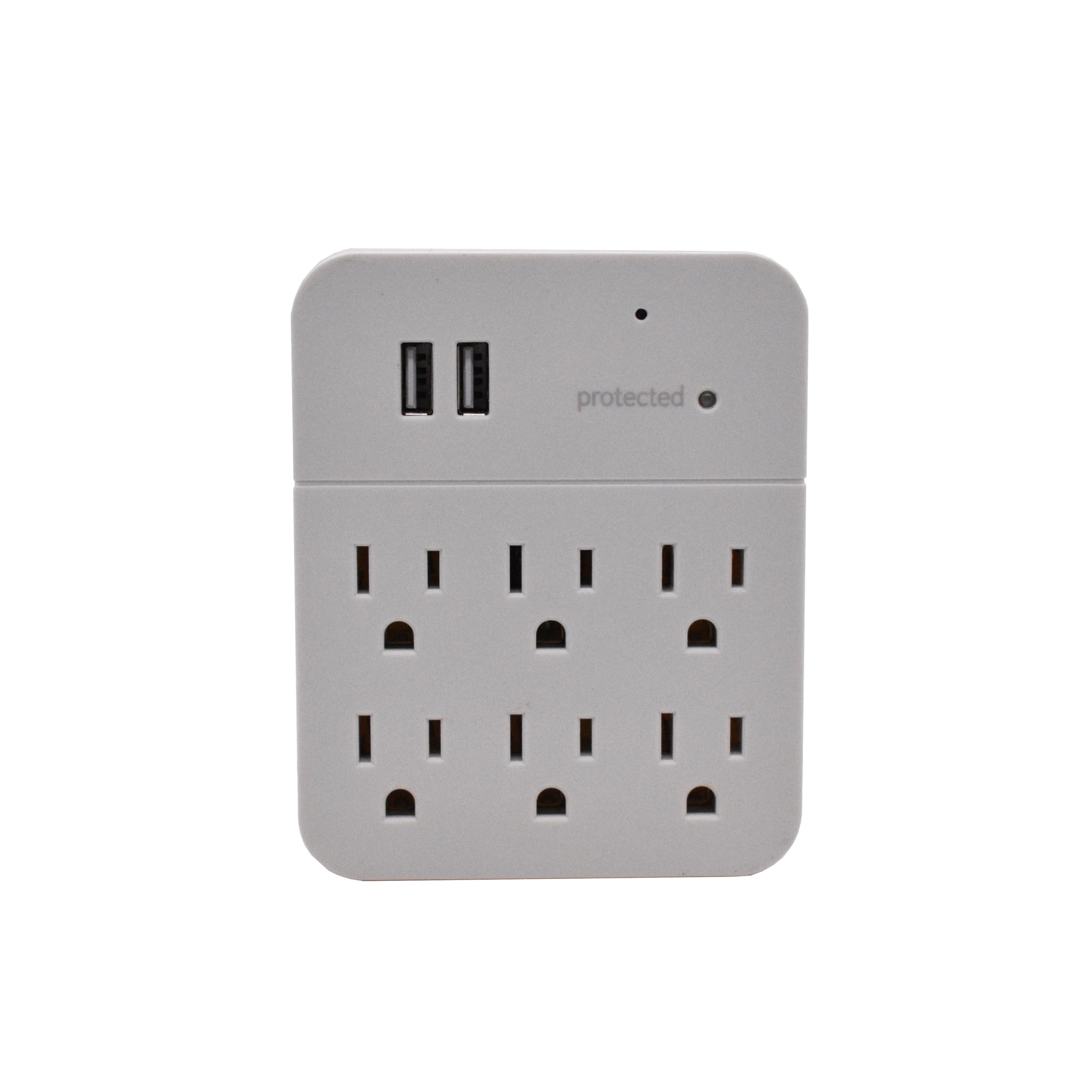 Hidden WiFi Camera Wall Outlet 6-Plug Power Strip Security Surveillance Cam