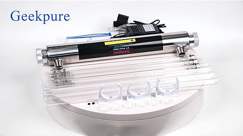 Miniatura 4 de Geekpure Sistema de filtro de agua UV de 6 GPM para toda la casa con 3 filtros UV + 3 fundas de cuarzo (25 vatios)