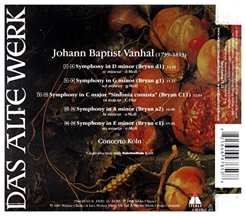 Vanhal: 5 Symphonies (DAW 50)