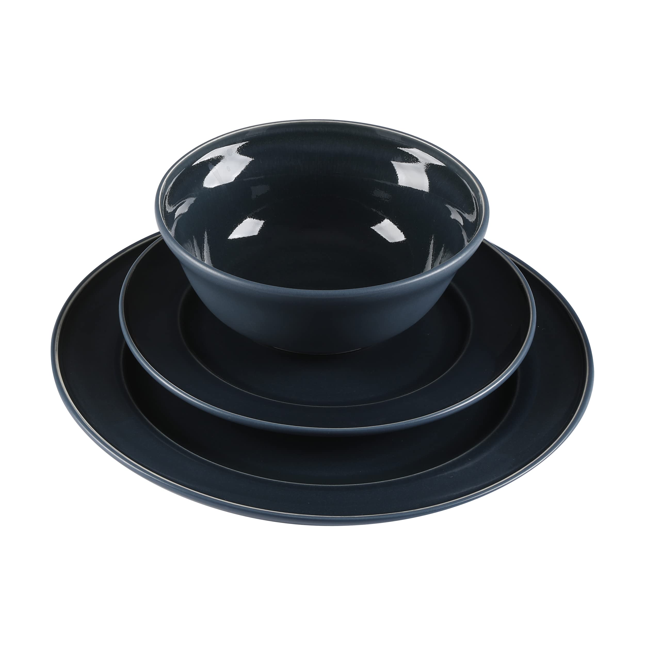 Amazon.com | Martha Stewart Portillo 12 Piece Reactive Stoneware