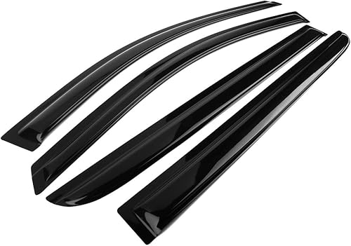 Miniatura 6 de IKON MOTORSPORTS, 2006 - Visera de ventana compatible con Honda Odyssey 2005-2007, color negro acrílico, estilo delgado, protección contra la lluvia