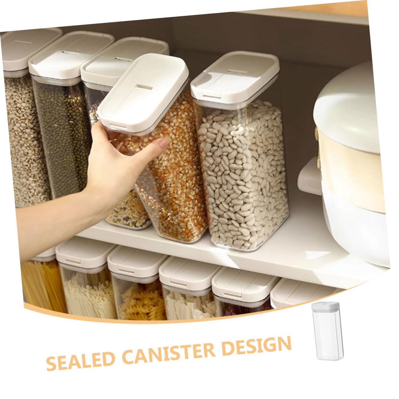 Amosfun 4 Tarros De Almacenamiento De Cocina Para Espaguetis Fideos Fettuccine Contenedores Para Alimentos Pasta Botes De Almacenamiento Para Despensa Contenedor De Almacenamiento