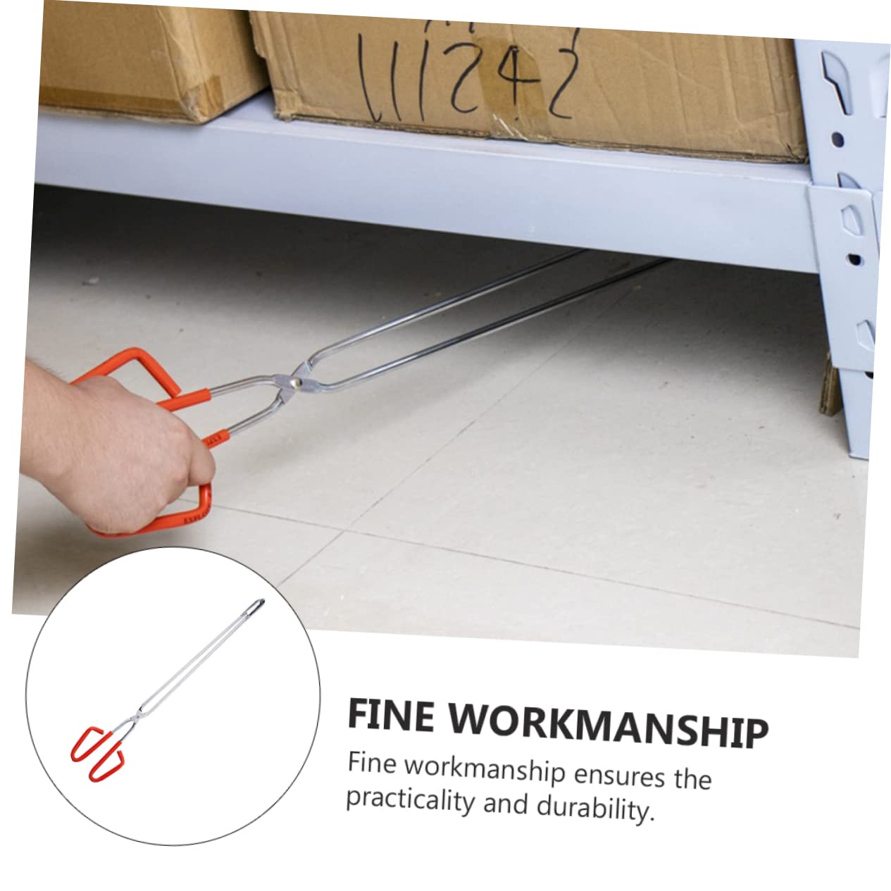 TOVINANNA 1pc Stainless Steel Trash Picker Upper Tool Foldable Grabber Litter Pliers Random Color