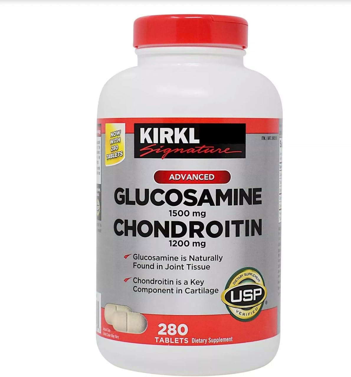 K.irkland Glucosamine, 280 Tabs