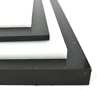 BuyPlastic Black Polypropylene Copolymer (PPC) Plastic Sheet 3/4" Thick, Size 6" x 12" Chemical, Impact Resistant Panel Dimensions 5.75 x 11.75 in