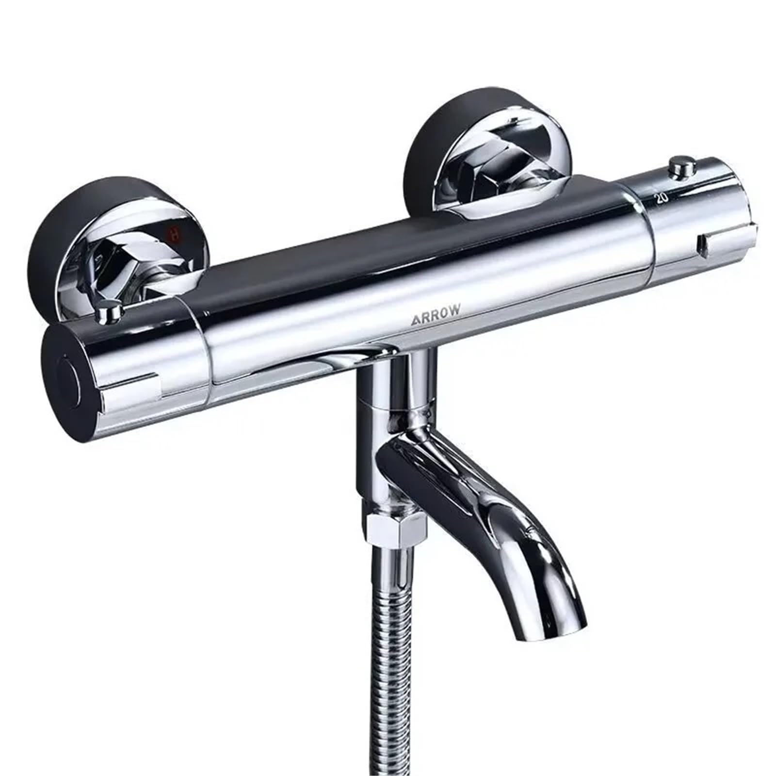 Thermostatic Shower Mixer Chrome Thermostatic Shower Faucets Bathroom Mixer Tap Hot and Cold Mixing Valve Bathtub Faucet