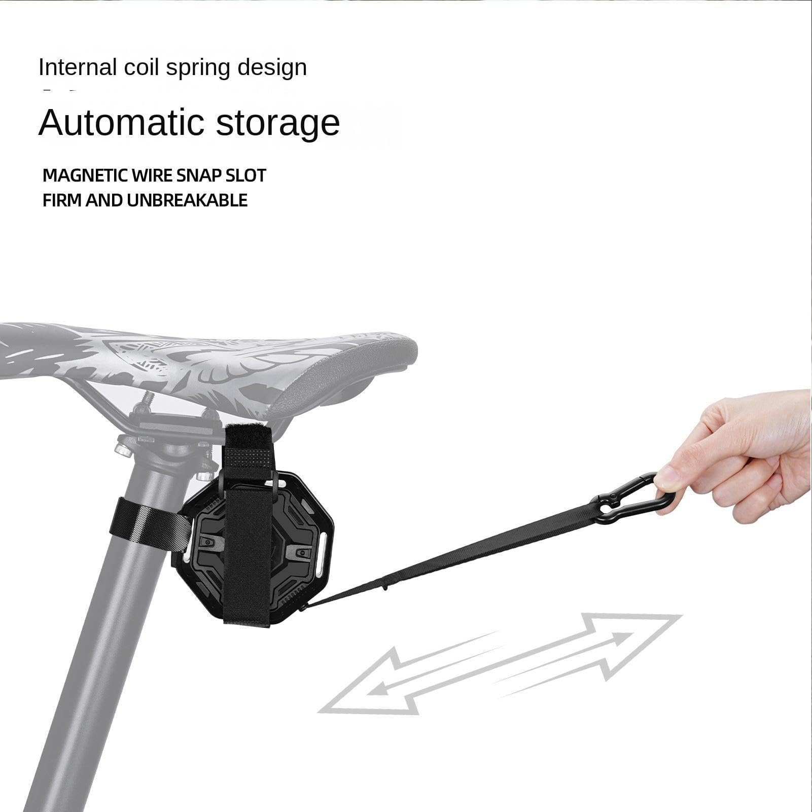 Cuerda de remolque para bicicleta, capacidad de 100 kg, correa retráctil para bicicleta, cuerda telescópica para remolque, para adultos, familia, montaña, carretera, aventura, camping, etc