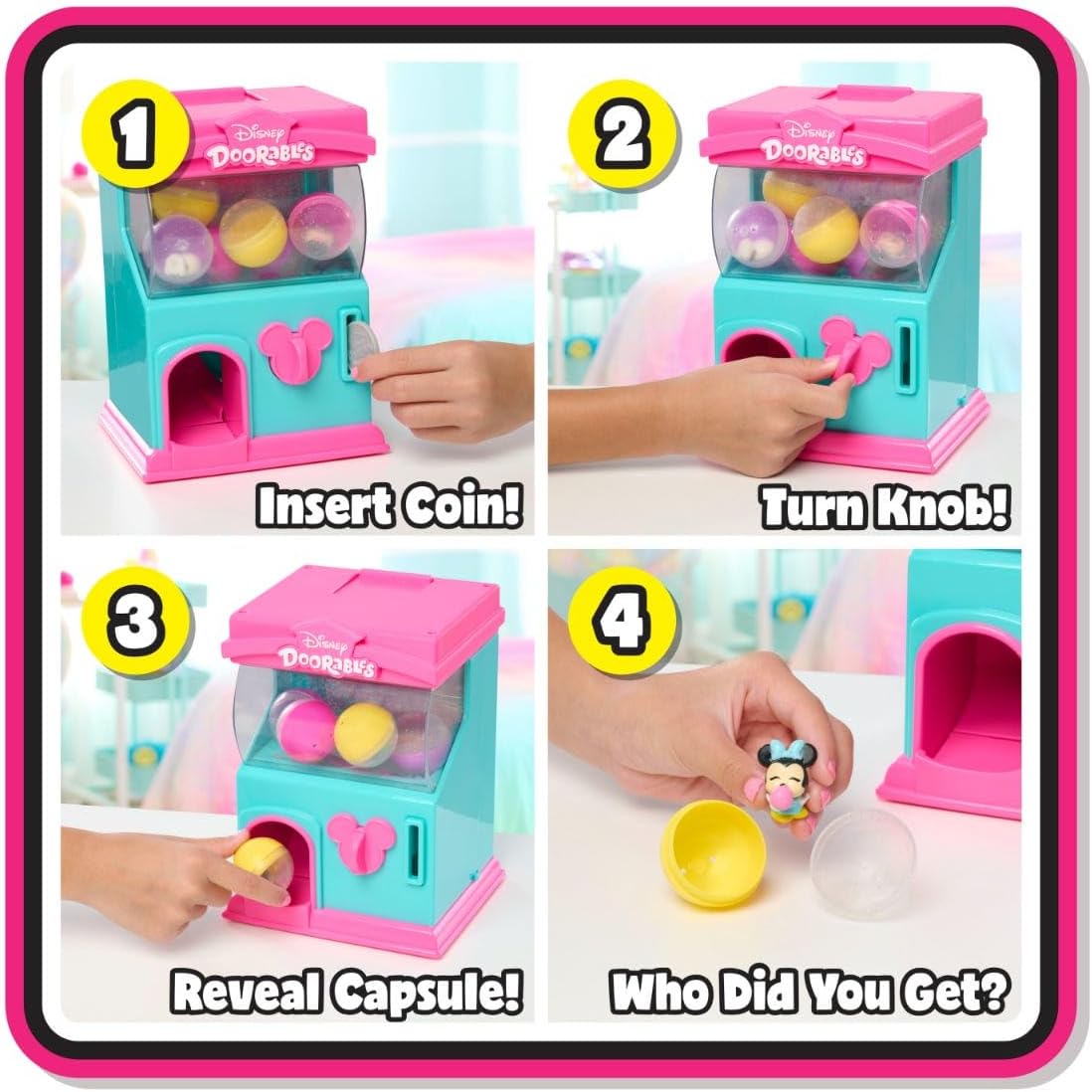 Disney Doorables Squish’alots Squish Machine and Collectible Blind Bag Figures, Kids Toys for Ages 5 Up by Just Play