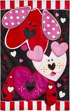Puppy Love House Applique Flag - Thumbnail 2