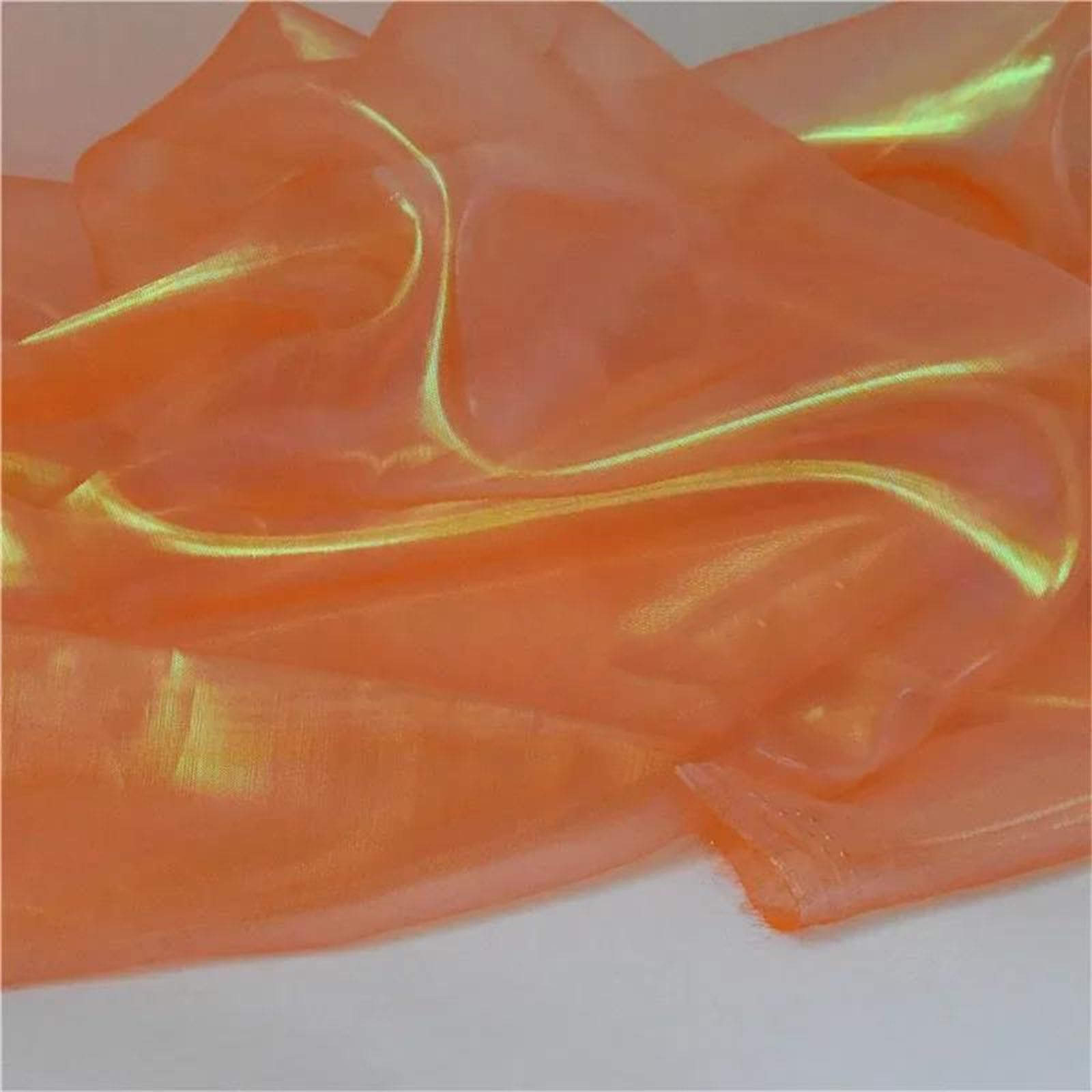 Tela de organza, Tela de organza, naranja, 59 pulgadas ancho, 1-1,5 metros largo(1 meter)