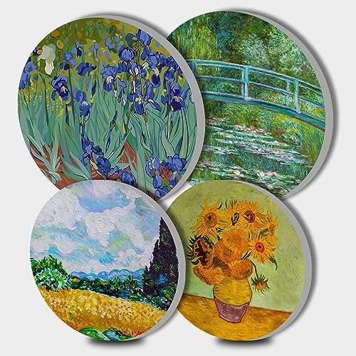 Tucocoo Van Gogh Irises Stove Burner Covers,Gas Stove Burner Top Covers Set of 4, 8Inch and 10Inch Stove Top Covers for Electric Stove Country Classic Round Metal Stove Burner Covers Kitchen Decor by Tucocoo - Used condition - US$18.99