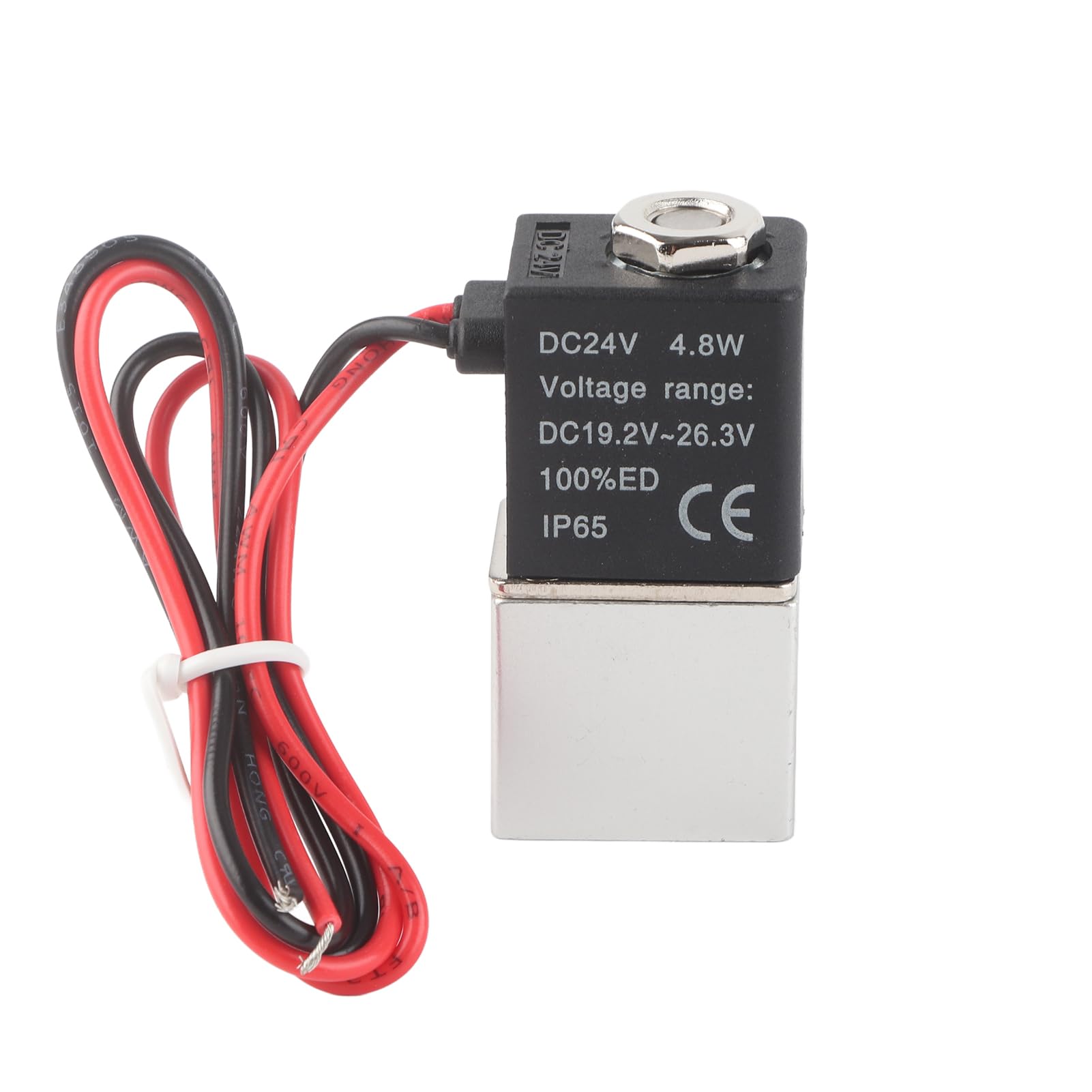Elektrozawór 2-drożny DC 24V 1/4" uniwersalny do wody powietrza i oleju z aluminium stopu szybki montaż trwała konstrukcja odporny na korozję