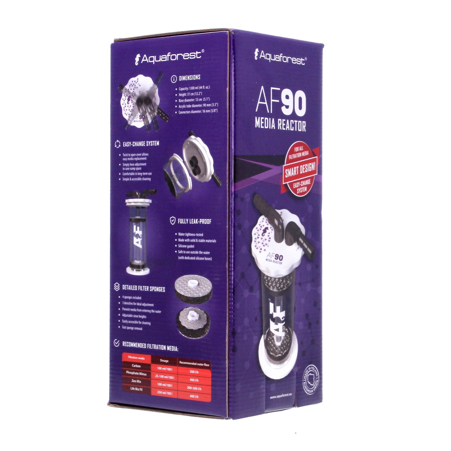 Aquaforest - AF 90 Filtro Letto Fluido per acquari marini e di barriera