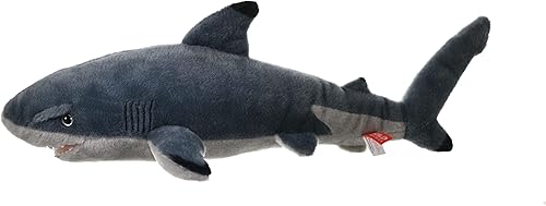 Miniatura 6 de Wild Republic Peluche de tiburón con punta negra, animal de peluche, regalos de peluche para niños, Cuddlekins de 20 pulgadas