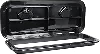 NovelBee 23.9" x 9.5" Marine Deck Access Hatch Lid - Durable ABS Non-Skid Boat Hatch for RV Caravan, Vertical/Horizontal Mount