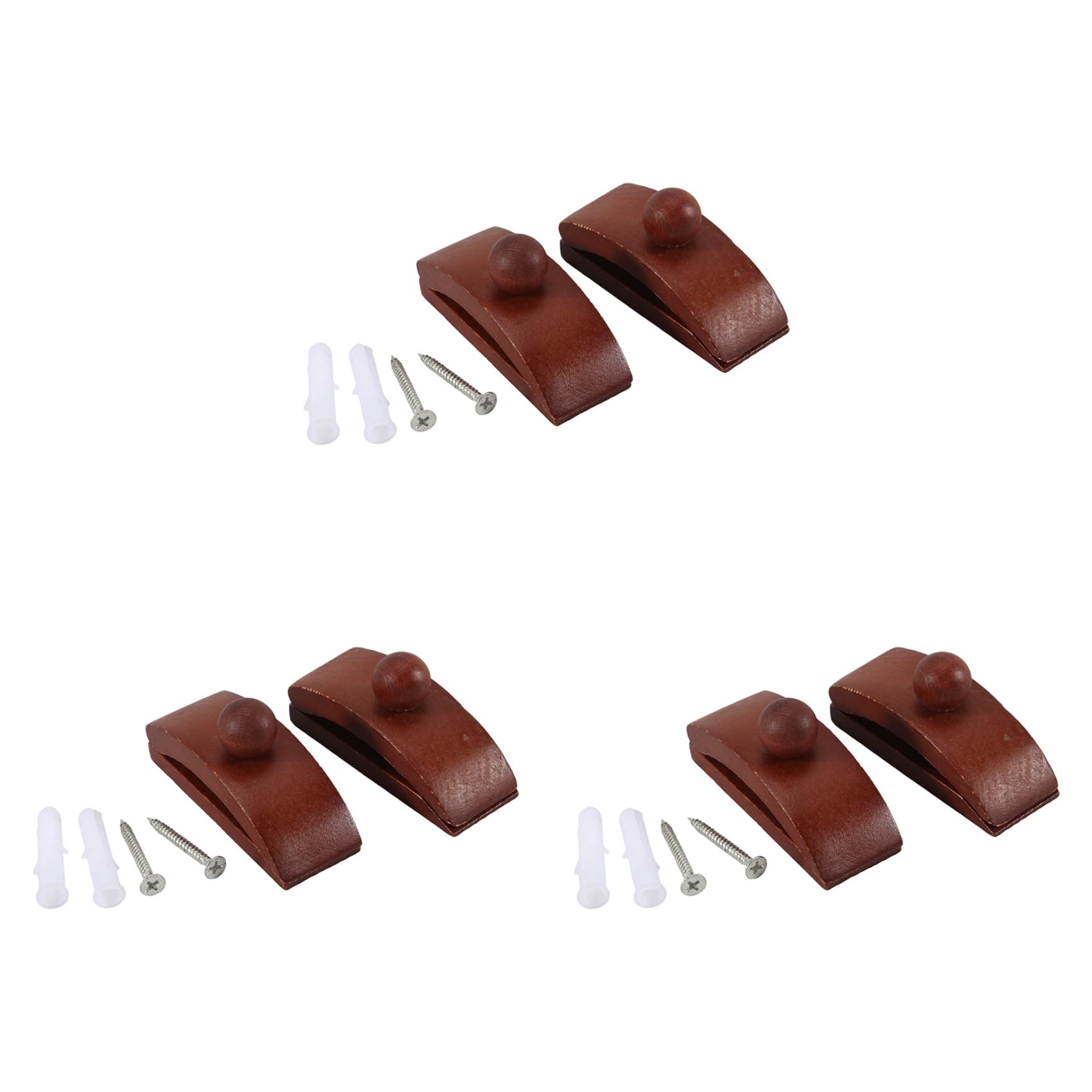 Vjsujehgy Tapestry Hangers,Quilt Hangers for Wall Hangings,Blanket Hanger Clamps,Carpet Rug Display, Wooden Wall Clips 6pack