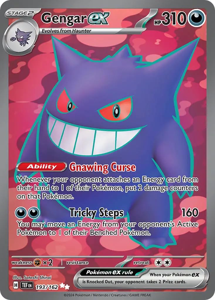 Gengar ex 193/162 Ultra Rare Pokemon Card (SV Temporal