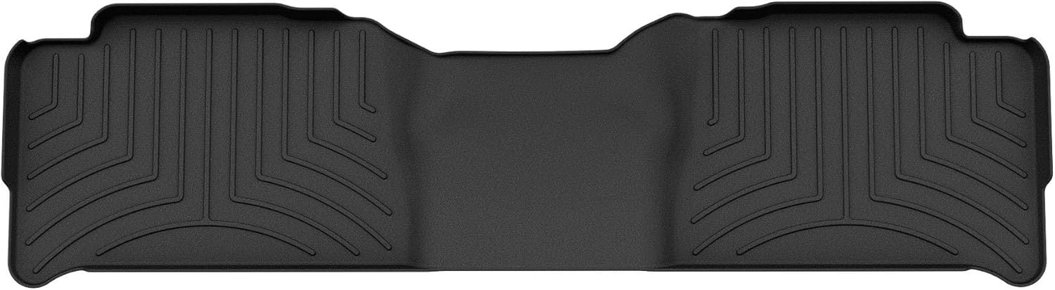 WeatherTech FloorLiner HP Custom Fit Floor Mats for Cadillac Escalade, Yukon, Tahoe - 2nd Row (440032IM), Black