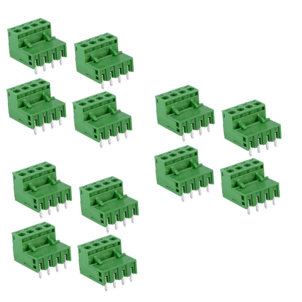 Bloc terminal à souder Healvian assemblage facile pour câblage PCB durable - 8