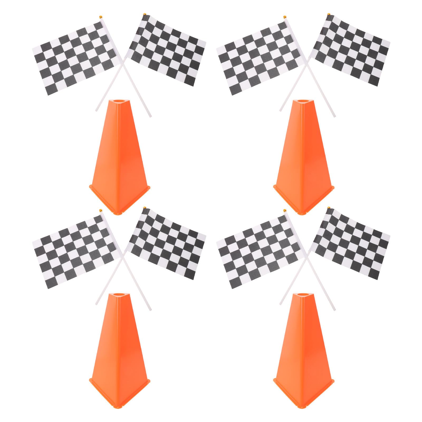 Conos de Tráfico para Carreras y Entrenamiento de Fútbol, 12 Piezas Naranjas de PE, Livianos y Resistentes para Uso en Interiores y Entrenamiento de Conducción