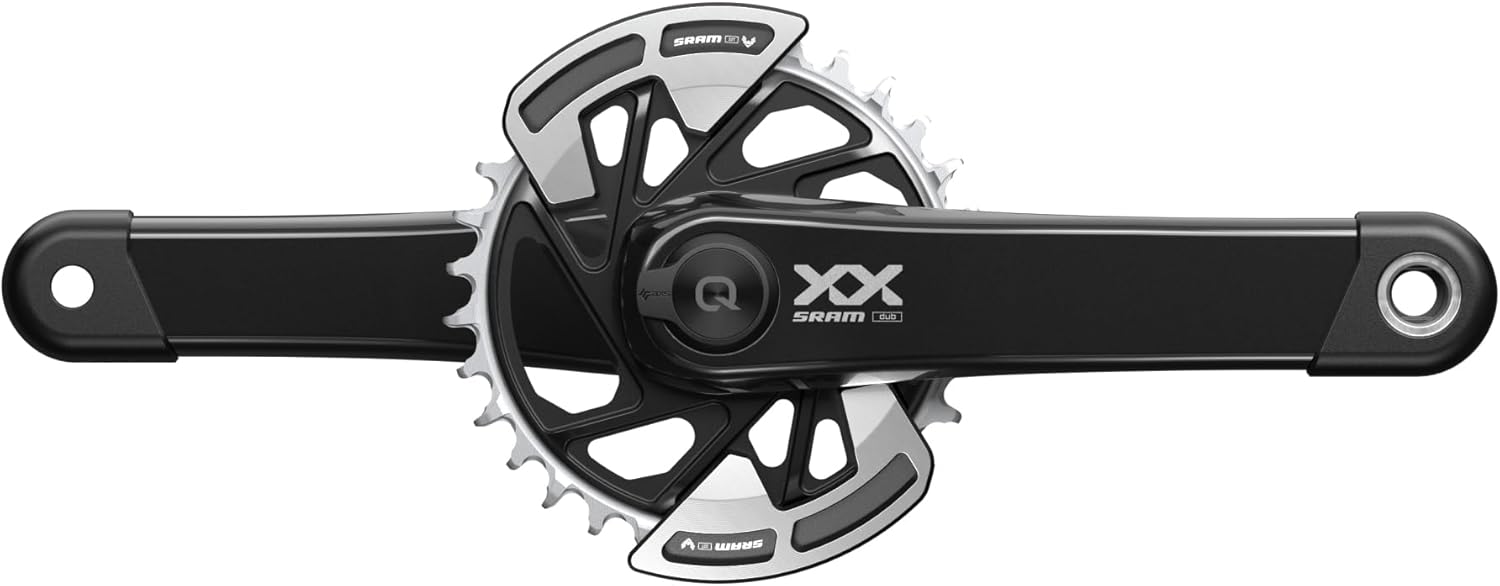 SRAM, XX T-Type Spindle Power Meter, Power Meter Crankset, Speed: 12, Spindle: 28.99mm, BCD: Direct Mount, 32, Dub, 170mm, Black, Boost