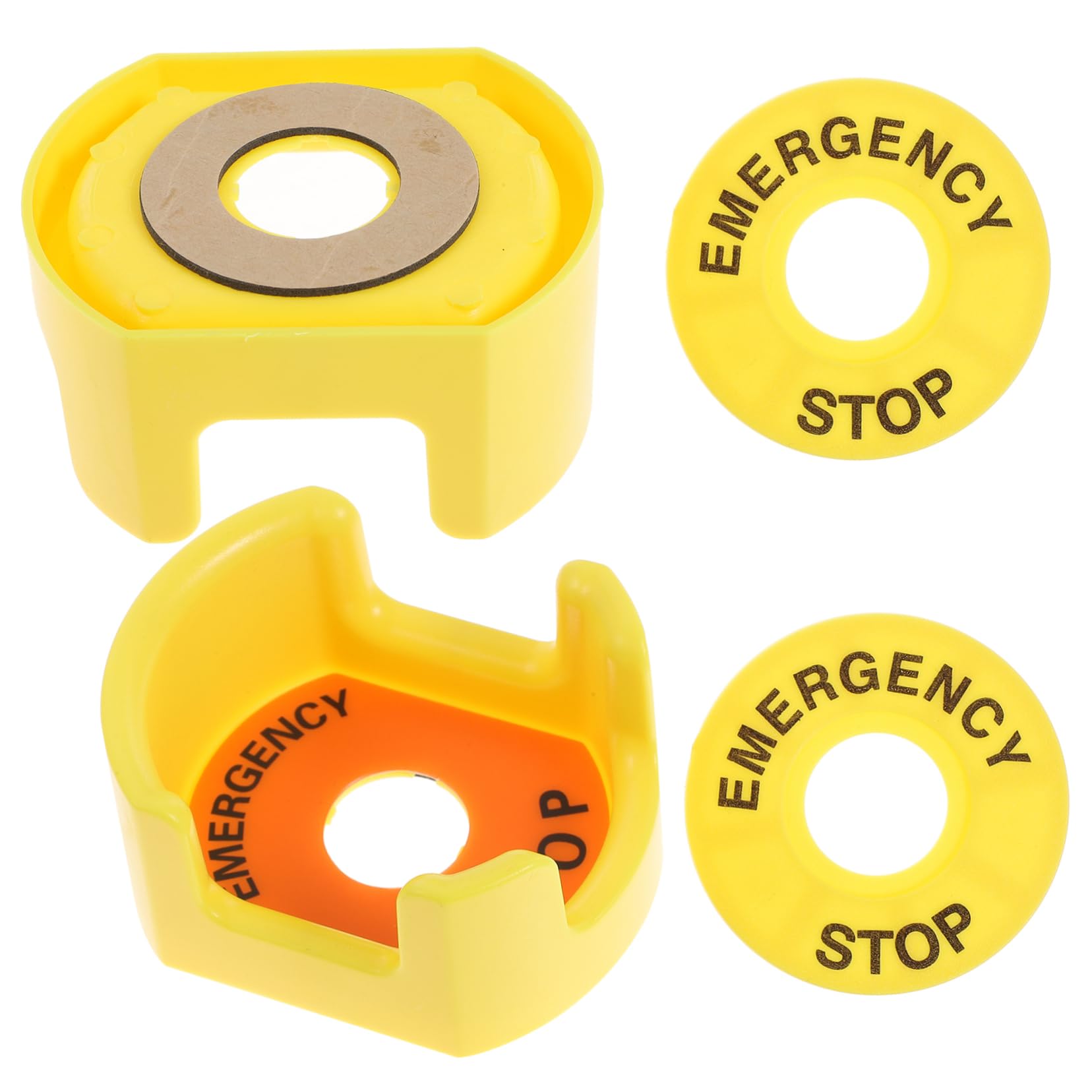 OUNONA Elevator Protectors Button Covers 2pcs Emergency Covers Sturdy Material Signs Easy to Use