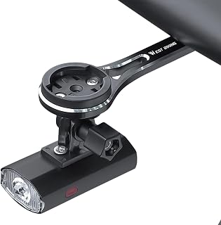 Tebinzi Front Bike Computer Mount,Adjustable Front Bike Light Computer Mount - Integrated Bracket Front Bike Light Computer Mount with 3 Bases, Cycling Accessories